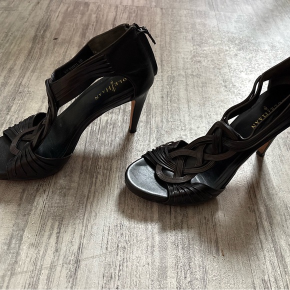 Cole Haan Elegant Dark Brown High Heel Sandals size 9 - Picture 4 of 8